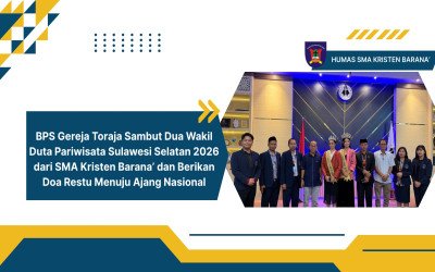 BPS Gereja Toraja Sambut Dua Wakil Duta Pariwisata Sulawesi Selatan 2026 dari SMA Kristen Barana’ dan Berikan Doa Restu Menuju Ajang Nasional